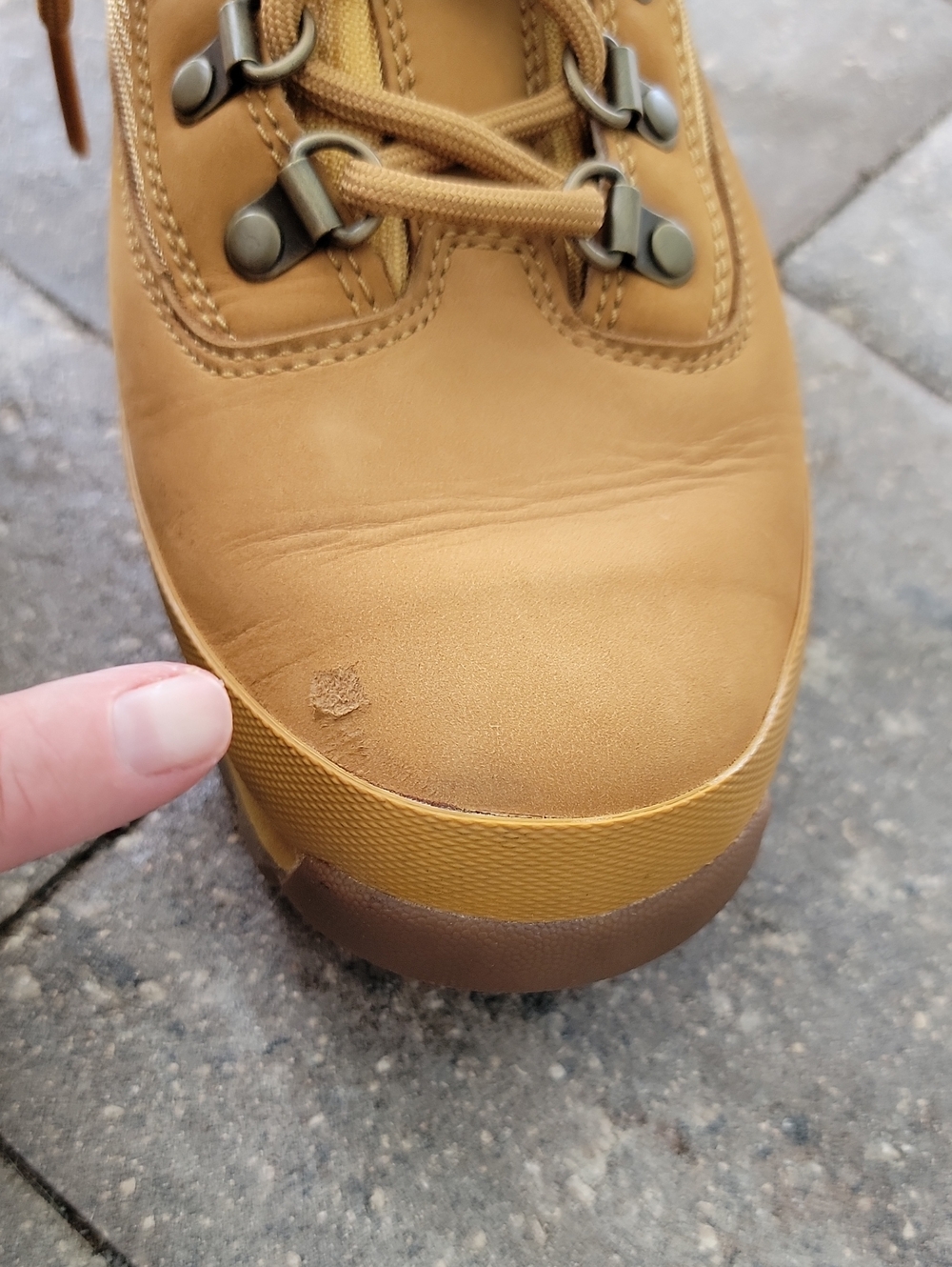 Timberland Tan/Nubuck Work-Style Euro Hiker Boots M Sz 9 - Picture 10 of 11